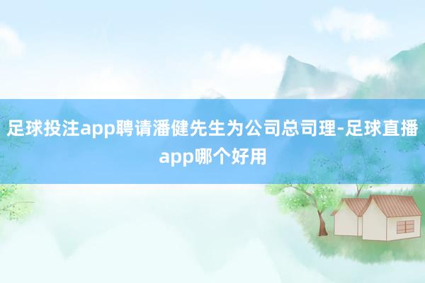 足球投注app聘请潘健先生为公司总司理-足球直播app哪个好用