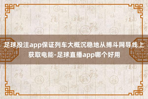 足球投注app保证列车大概沉稳地从搏斗网导线上获取电能-足球直播app哪个好用