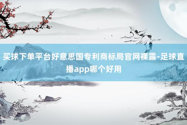 买球下单平台好意思国专利商标局官网裸露-足球直播app哪个好用