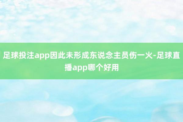 足球投注app因此未形成东说念主员伤一火-足球直播app哪个好用