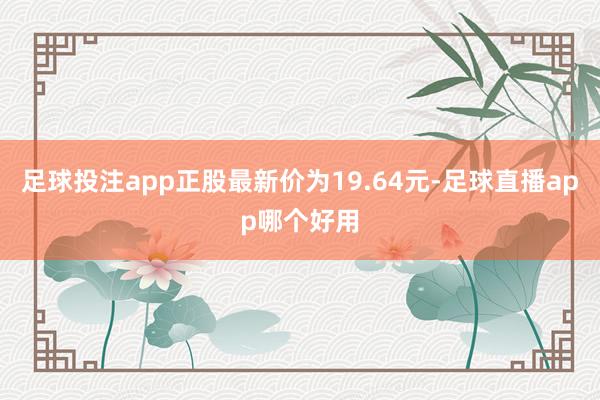 足球投注app正股最新价为19.64元-足球直播app哪个好用